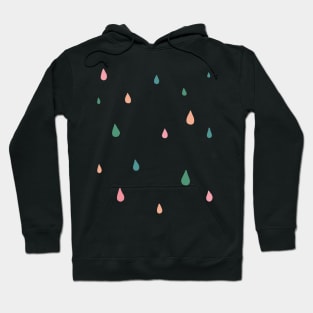 colorful raindrop pattern Hoodie